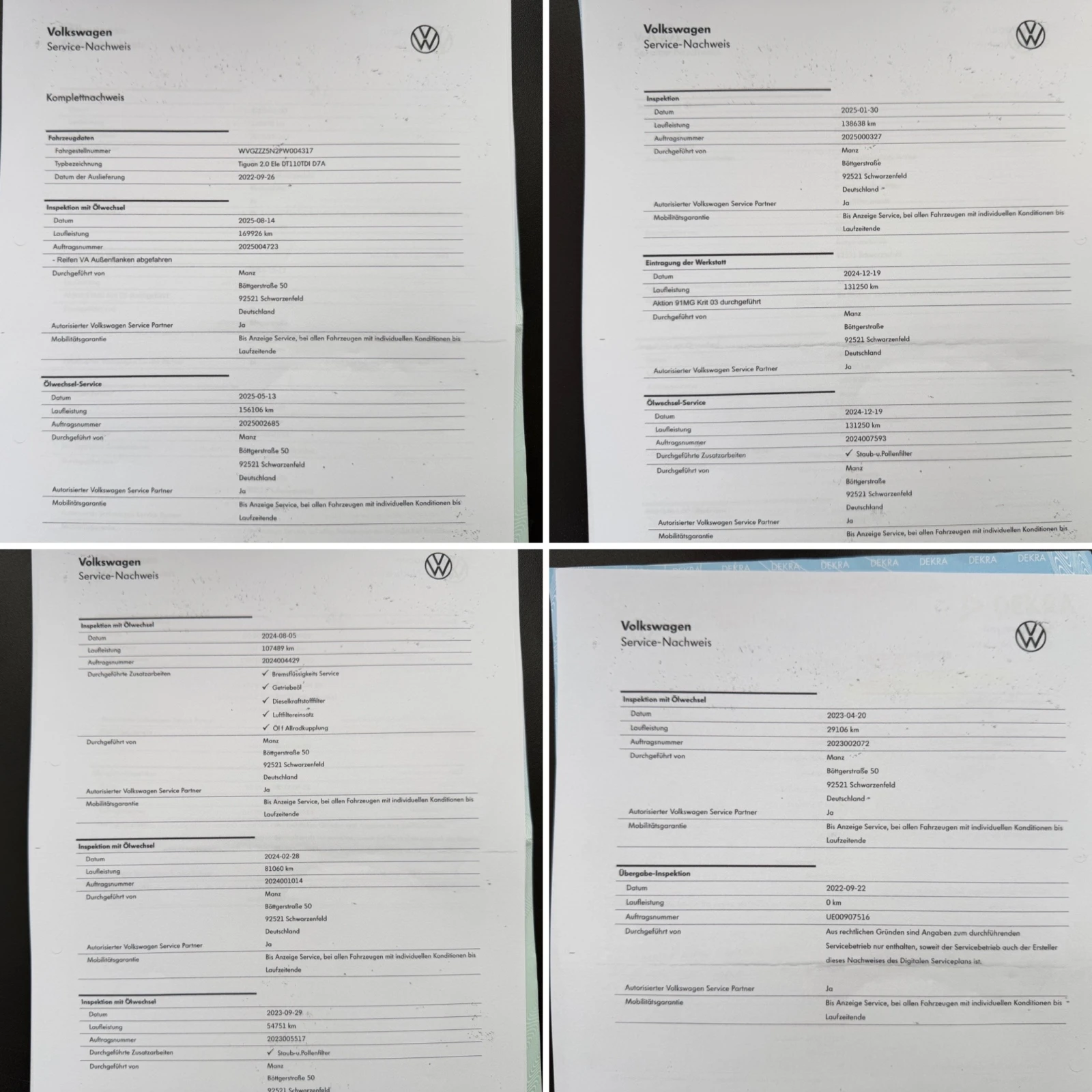 VW Tiguan 2.0TDI* СЕРВИЗНА КНИЖКА С ПЪЛНА ИСТОРИЯ В VW, снимка 17 - Автомобили и джипове - 54219632