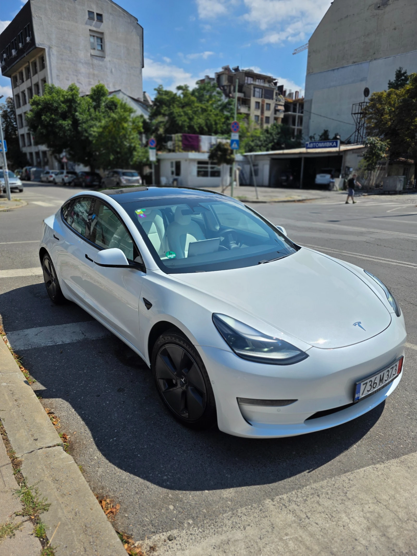 Tesla Model 3 LR, FACE, MATRIX, TERMO, WHITE - изображение 2