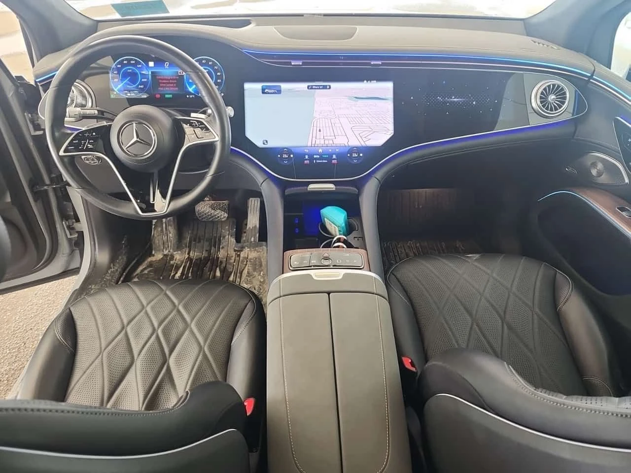 Mercedes-Benz EQS  450| BURMESTER| NARDO GREY| HEAD-UP| 2 КЛЮЧА| , снимка 8 - Автомобили и джипове - 54156229