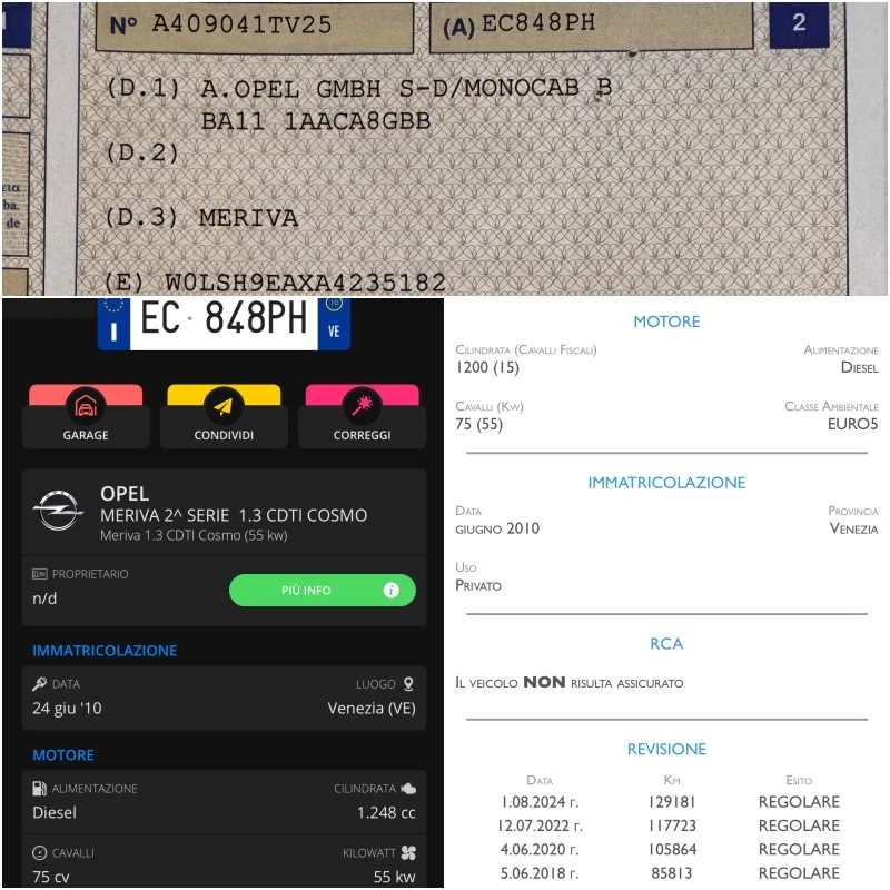 Opel Meriva 1.3CDTi COSMO ИТАЛИЯ, снимка 15 - Автомобили и джипове - 50913644