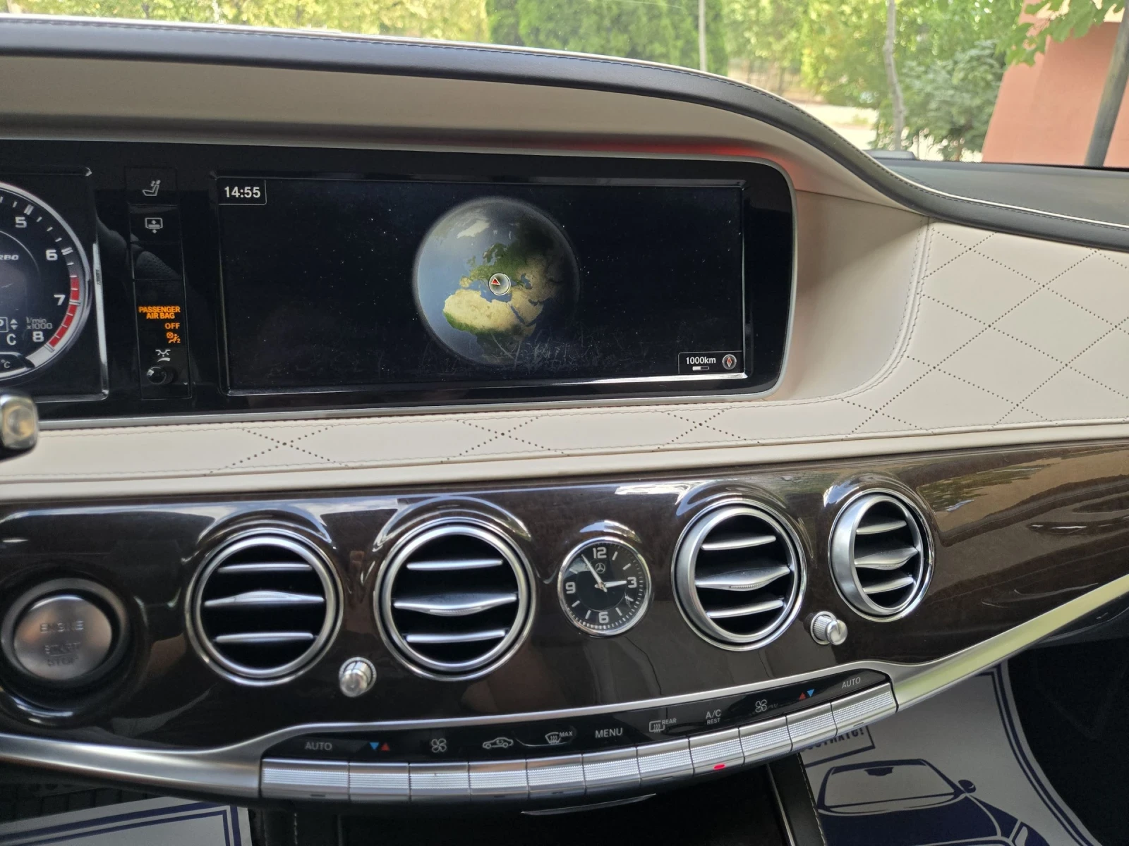 Mercedes-Benz S 550 4.7i-455кс/AMG LINE/PANO/360/MASSAGE/BURMESTER/4X4, снимка 15 - Автомобили и джипове - 55902626