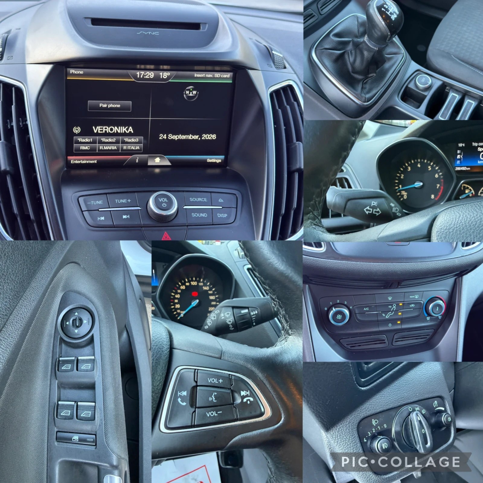 Ford C-max 1.6i ГАЗ/Навигация/Климатроник, снимка 16 - Автомобили и джипове - 56217520
