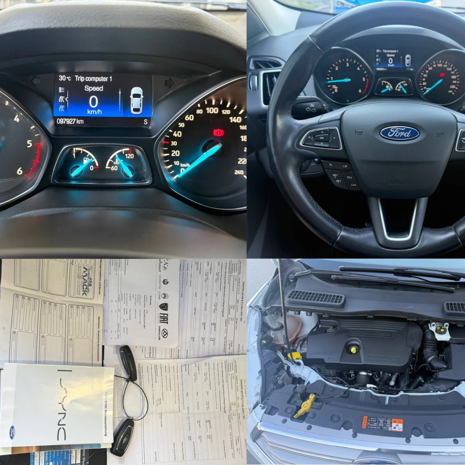 Ford Kuga 2.0CDTI 4WD 97800км, снимка 17 - Автомобили и джипове - 55493775