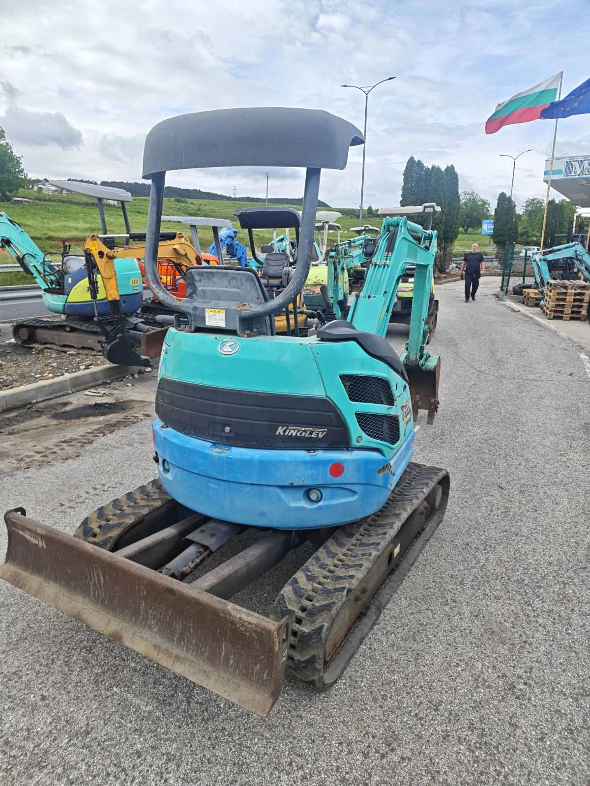Багер Kubota 2018г 2 тона-перфект, снимка 10 - Индустриална техника - 54647955