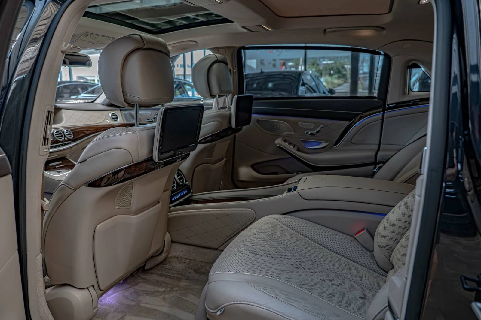 Mercedes-Benz S 500 Maybach/RSE/Burmester/Обдухване/Дистроник/Exclusiv, снимка 9 - Автомобили и джипове - 54937414