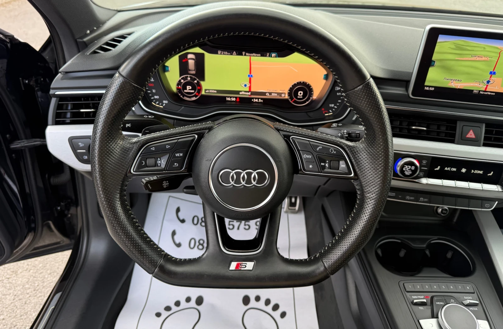 Audi A4 2.0-TDI-quattro-S-line+ + + ДИГИТАЛЕН КМ-КАТО НОВА, снимка 8 - Автомобили и джипове - 55610418