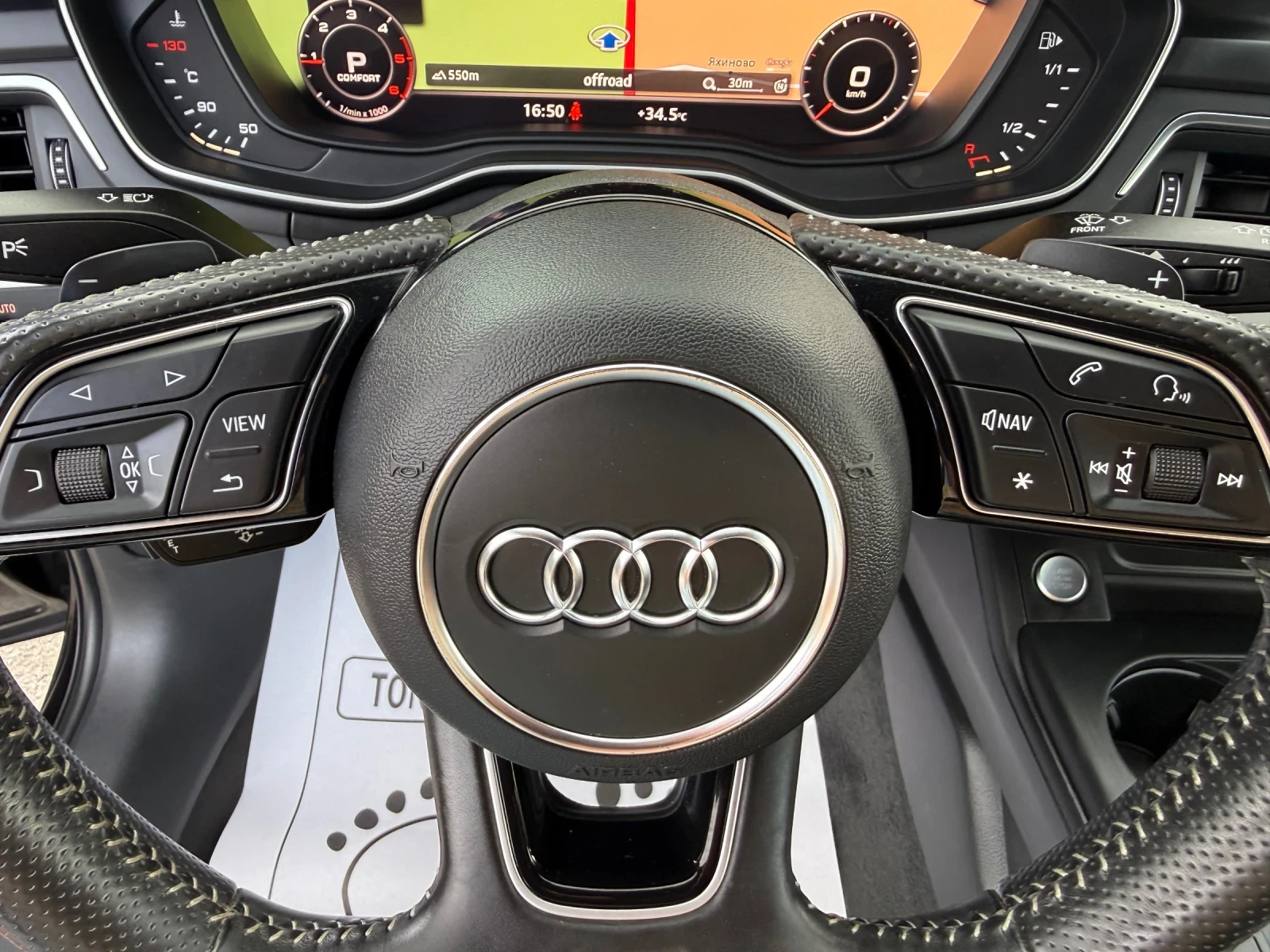 Audi A4 2.0-TDI-quattro-S-line+ + + ДИГИТАЛЕН КМ-КАТО НОВА, снимка 12 - Автомобили и джипове - 55610418