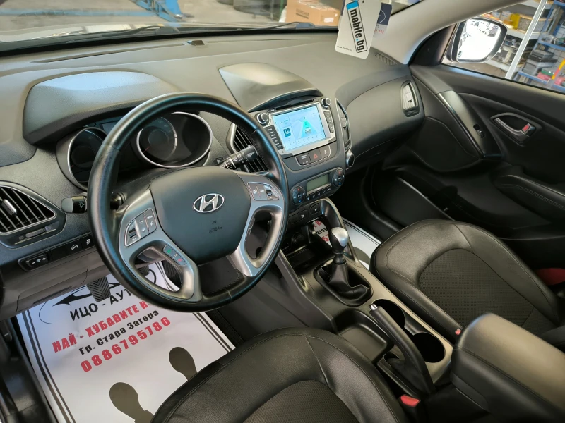 Hyundai IX35 1, 7-116k.ВЕРИГА, 6ск.LED, КОЖА, НАВИ, КАМЕРА, -5%, снимка 9 - Автомобили и джипове - 49405624