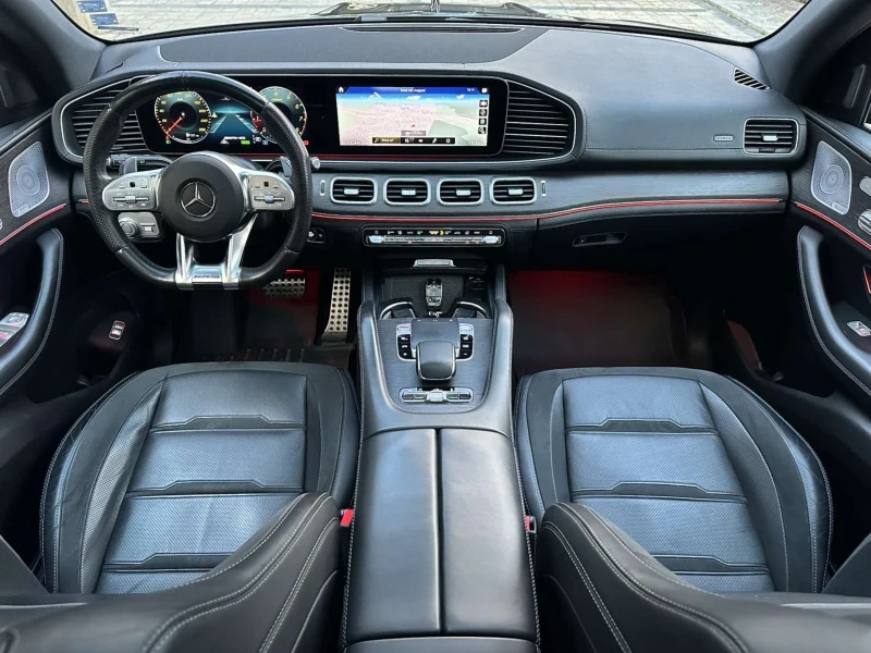 Mercedes-Benz GLE 53 4MATIC AMG/Пано/BURM MEMORY/360Кам/Вакум/110хил.км/Каско, снимка 14 - Автомобили и джипове - 52349055