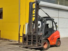 Мотокар Linde H50D, Шест вилично устройство, снимка 4