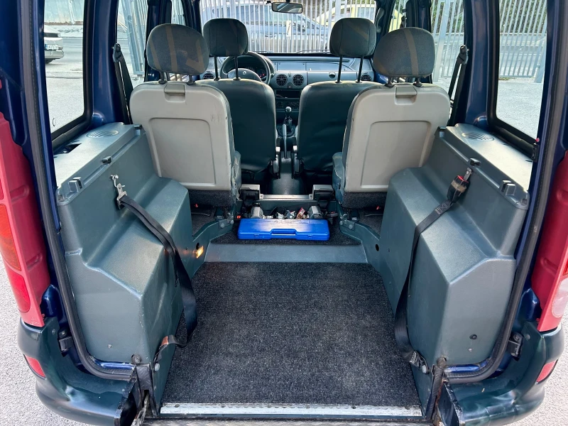 Renault Kangoo 1.4i, ИНВАЛИДНА ПЛАТФОРМА, КЛИМАТИК, снимка 9 - Автомобили и джипове - 47750959