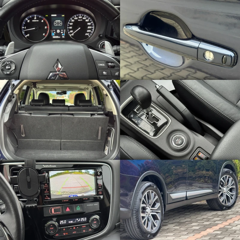 Mitsubishi Outlander Facelift-КОЖА-ПОДГРЕВ-КАМЕРА-186Х.КМ-УНИКАЛНА-ТОП!, снимка 17 - Автомобили и джипове - 51852152