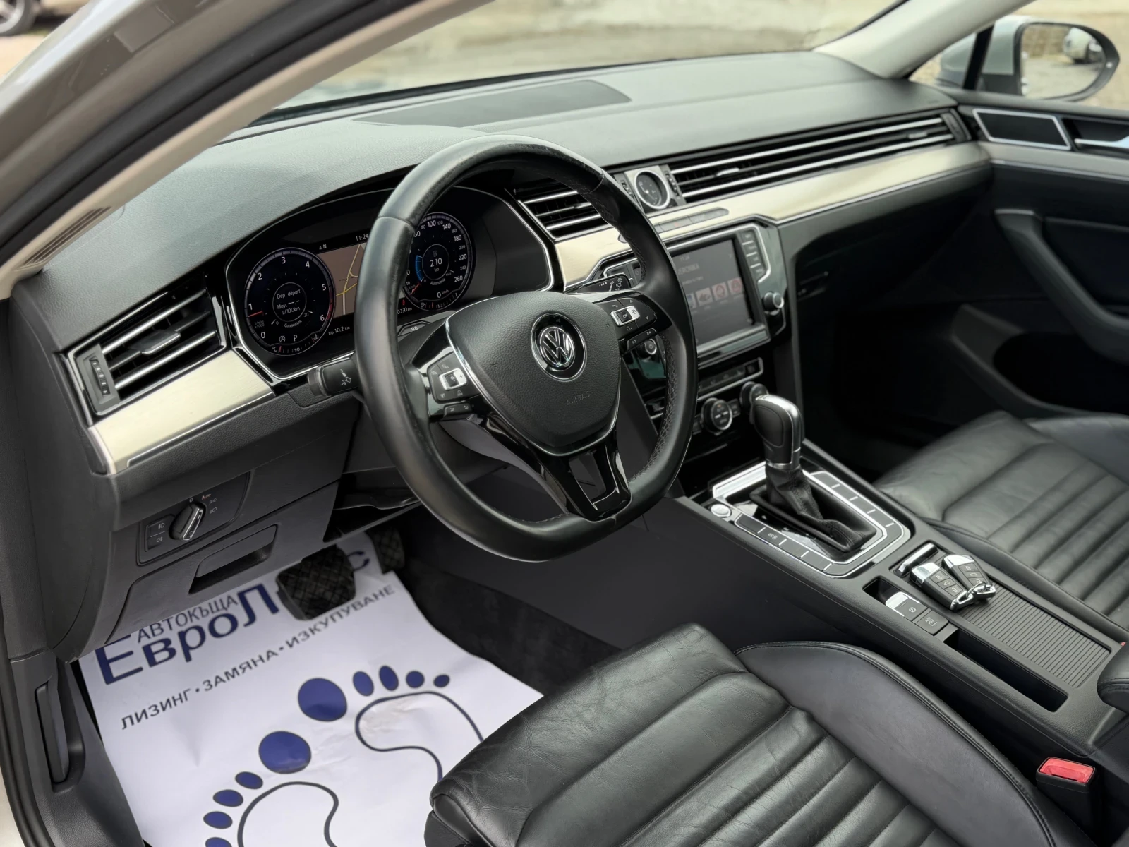 VW Passat 2.0TDI 150кс DSG-6 DIGITAL KEULESS-GO ПОДГРЕВ FUL , снимка 10 - Автомобили и джипове - 55815368