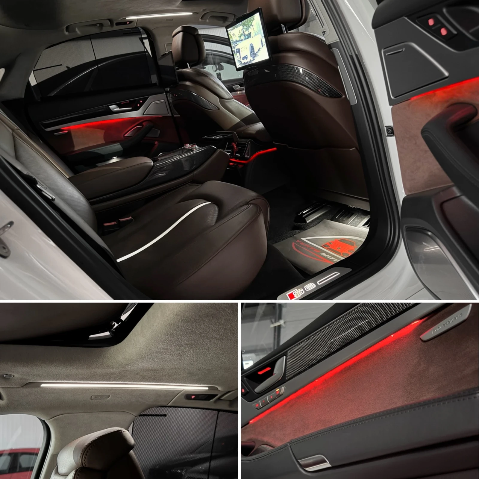 Audi S8 + / ABT 750hp/ CARBON/ EXCLUSIVE/ 360 CAMERAS/, снимка 16 - Автомобили и джипове - 54874343