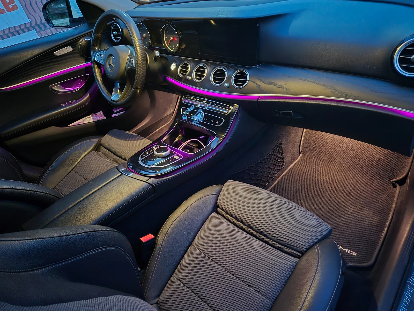 Mercedes-Benz E 200 2.0d-150k.Евро6..9Gtr..Напълно облужен автомобил., снимка 7 - Автомобили и джипове - 54774874