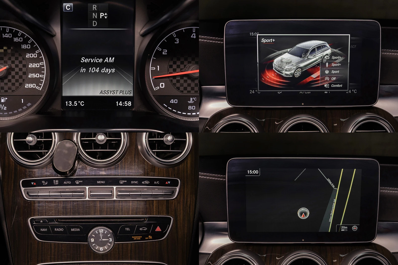 Mercedes-Benz C 450 AMG DISTRONIC * 4MATIC * Designo * Burmester | Mobile.bg   16