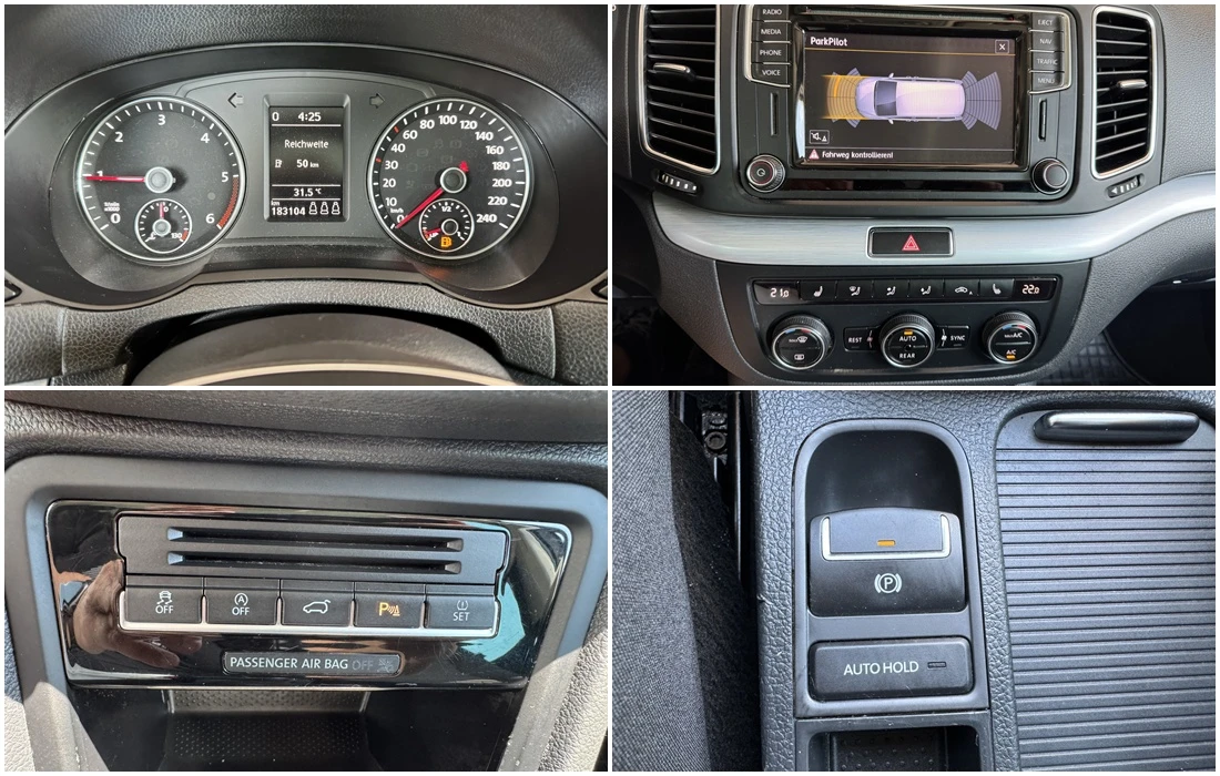 VW Sharan 2.0TDI-150кс, снимка 14 - Автомобили и джипове - 55047724