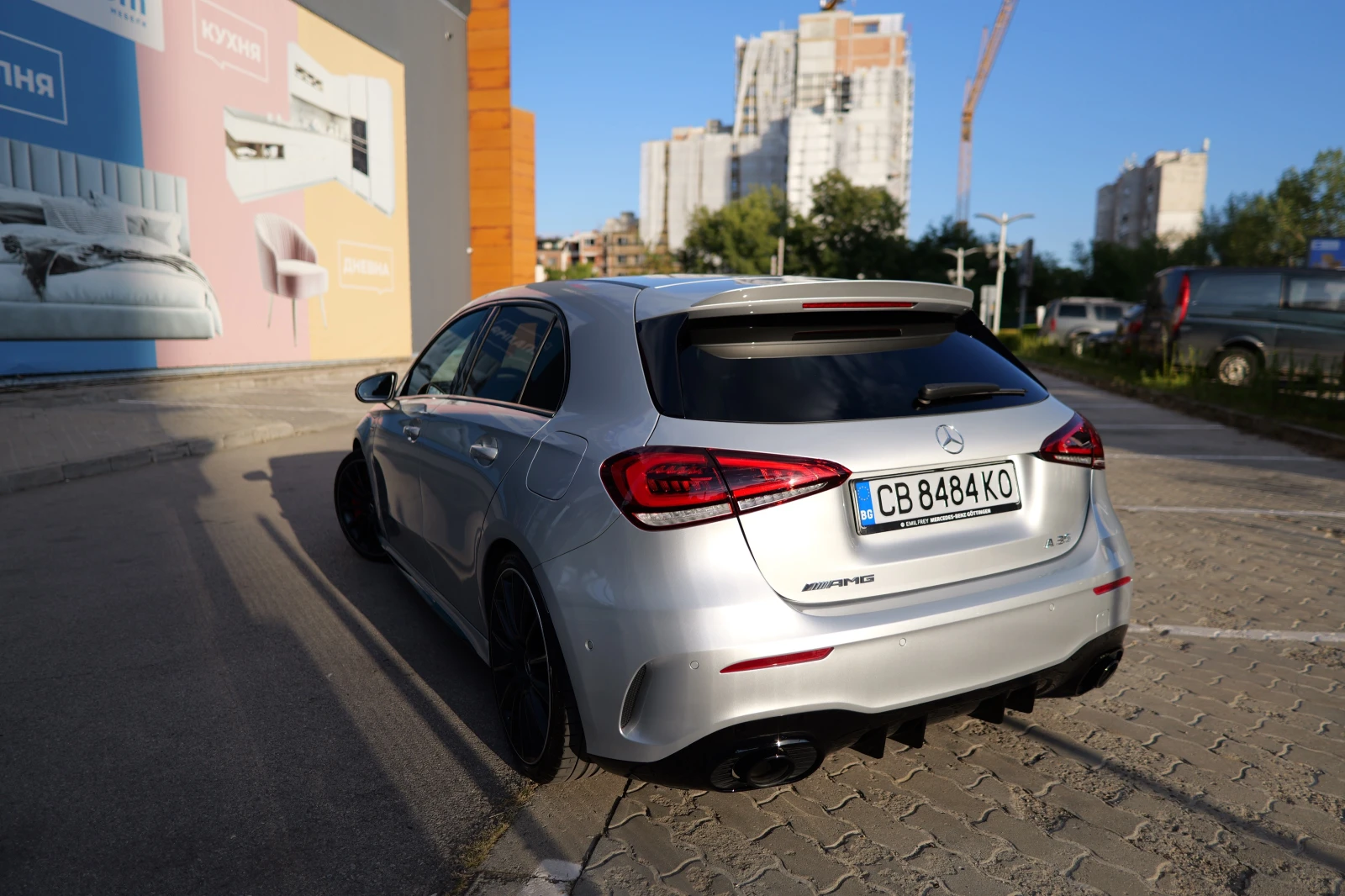 Mercedes-Benz A 35 AMG 4matic Panorama с НОВ ДВИГАТЕЛ и ГАРАНЦИЯ, снимка 4 - Автомобили и джипове - 56074314