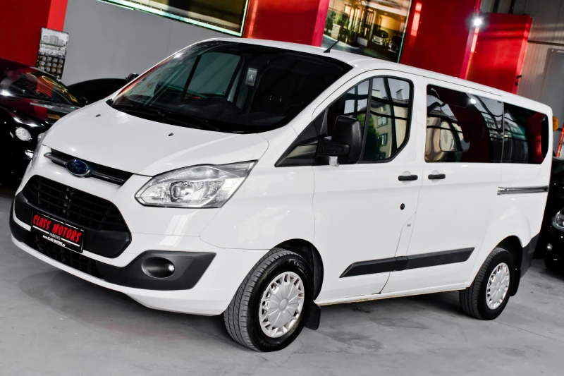 Ford Transit 2.2D* Custom* 8+ 1* Клима* Bluetooth, снимка 1 - Бусове и автобуси - 47347172