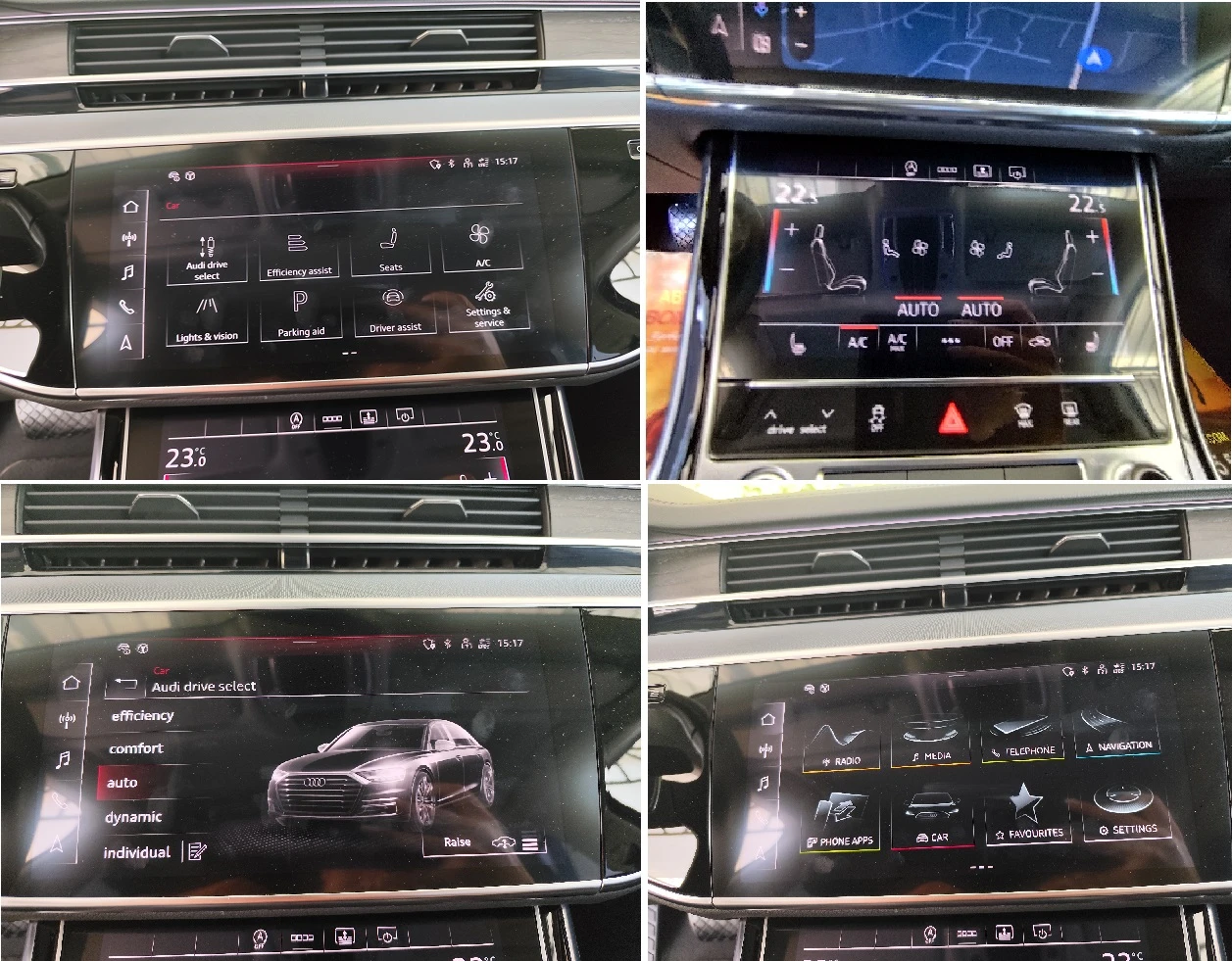 Audi A8 3.0D* АВТОМАТИК* MODEL 2024* 360CAMERA* EURO 6D* , снимка 10 - Автомобили и джипове - 55707022