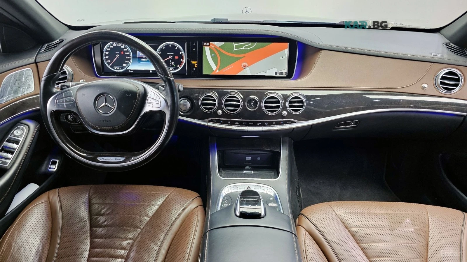 Mercedes-Benz S 500 L* 4MATIC* DISTRONIC* ОБДУХВАНЕ* 360* КАМЕРА* ПОДГ, снимка 5 - Автомобили и джипове - 55036735