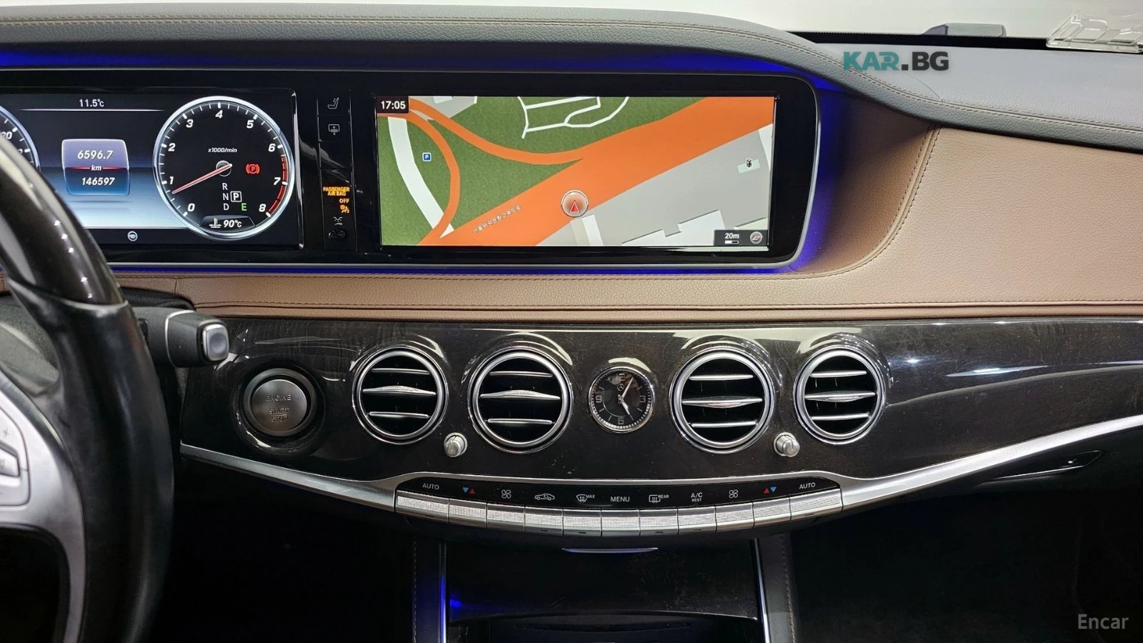 Mercedes-Benz S 500 L* 4MATIC* DISTRONIC* ОБДУХВАНЕ* 360* КАМЕРА* ПОДГ, снимка 11 - Автомобили и джипове - 55036735