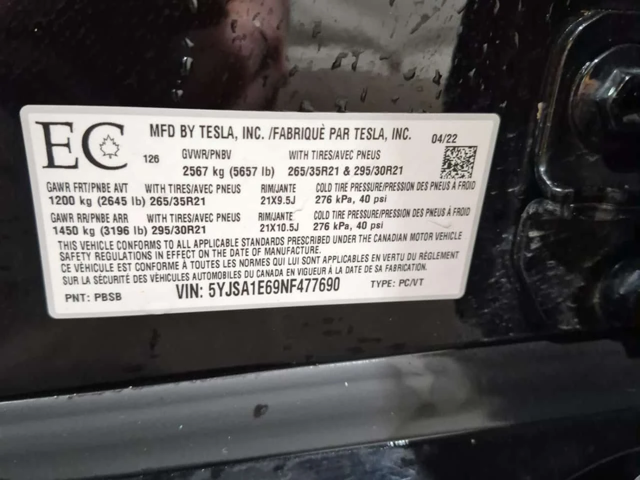 Tesla Model S * PLAID * CARFAX * БЕЗ ИНЦИДЕНТИ * , снимка 16 - Автомобили и джипове - 54269695