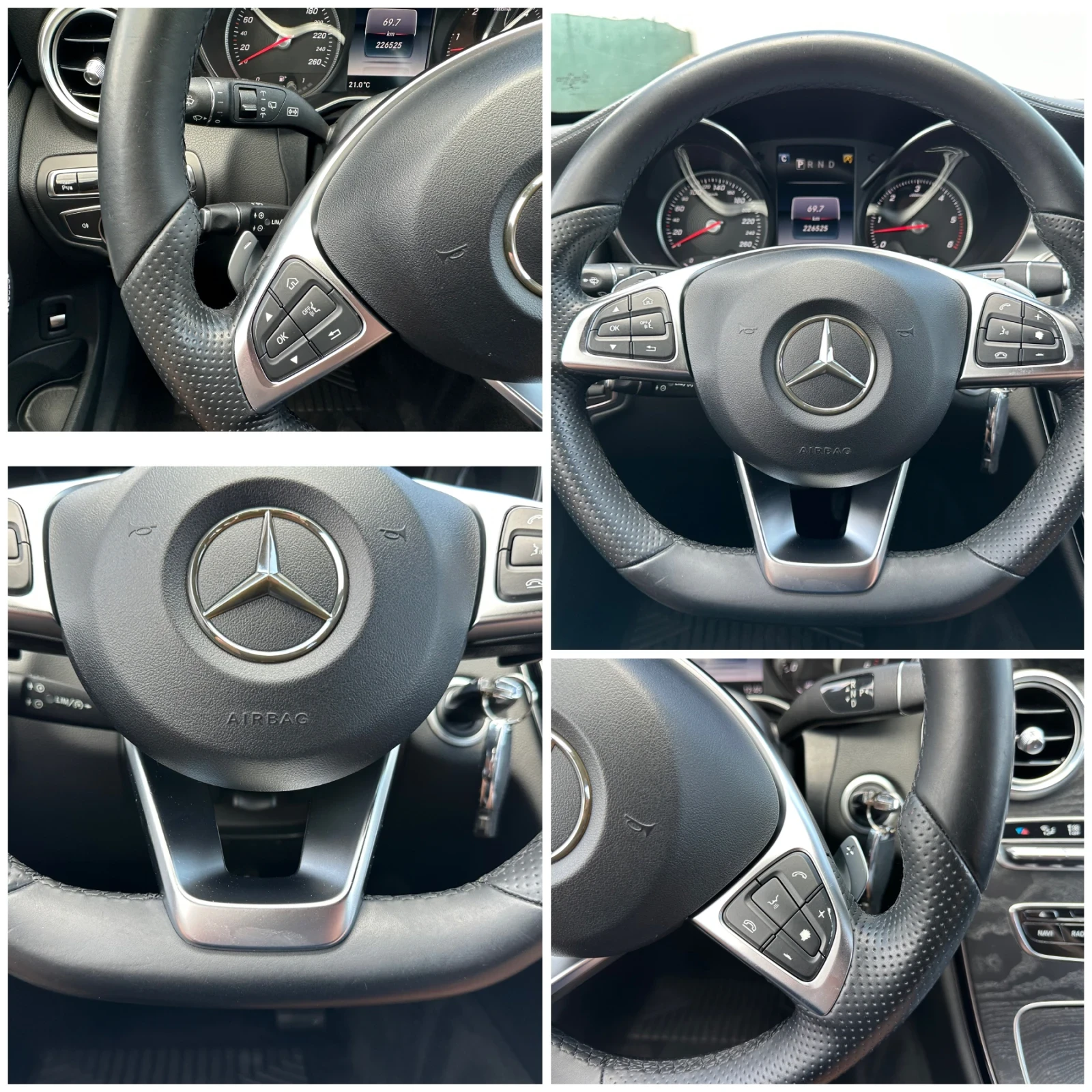 Mercedes-Benz C 220 AMG CHROME-AIR MATIC-КАМЕРА-ПОДГРЕВ-КОЖА-220ХИЛ.КМ, снимка 14 - Автомобили и джипове - 55062766