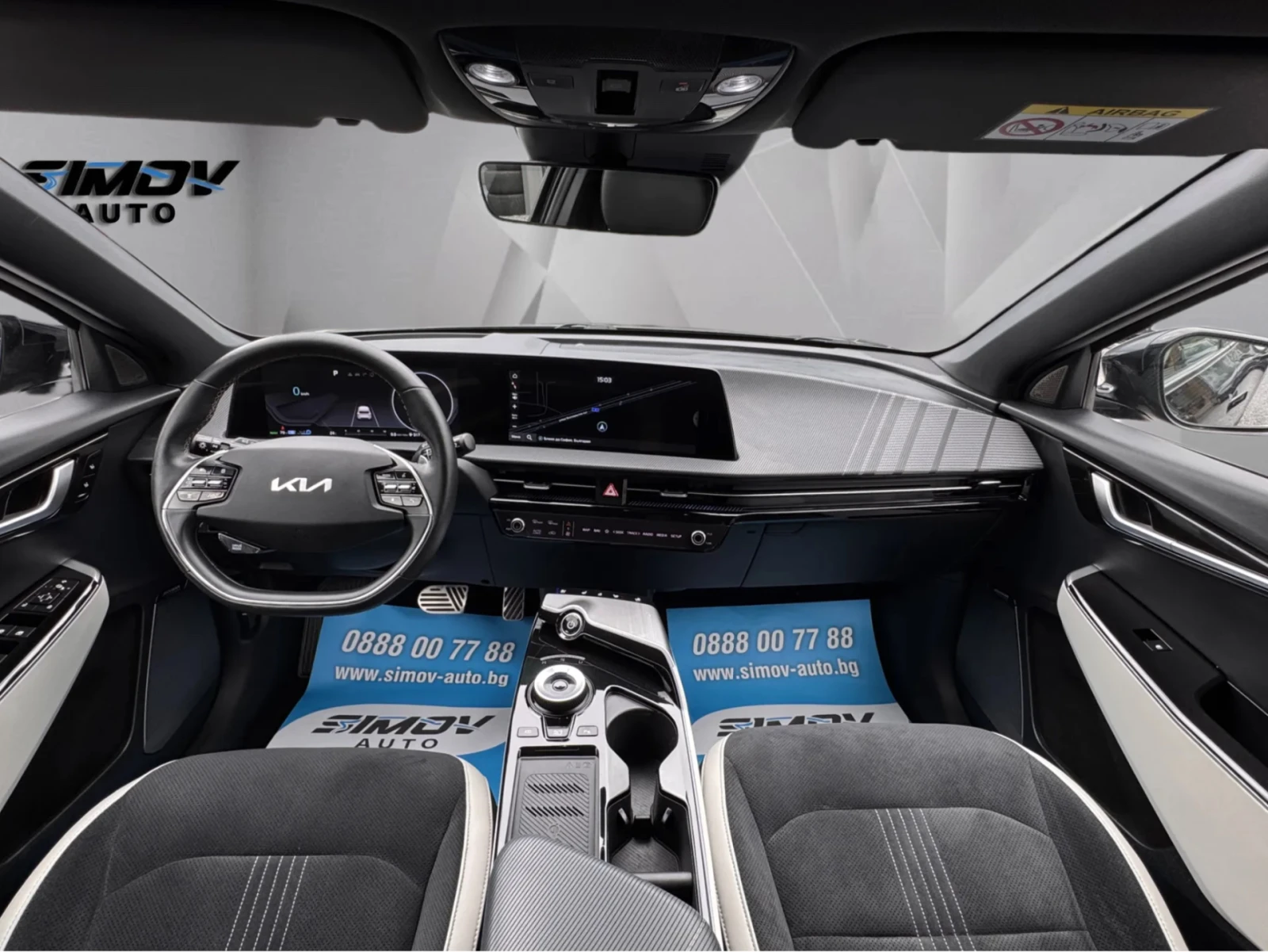 Kia EV6 GT-LINE 77.4KWH RWD ПАНОРАМА ДИСТРОНИК HEAD-UP , снимка 14 - Автомобили и джипове - 54633260