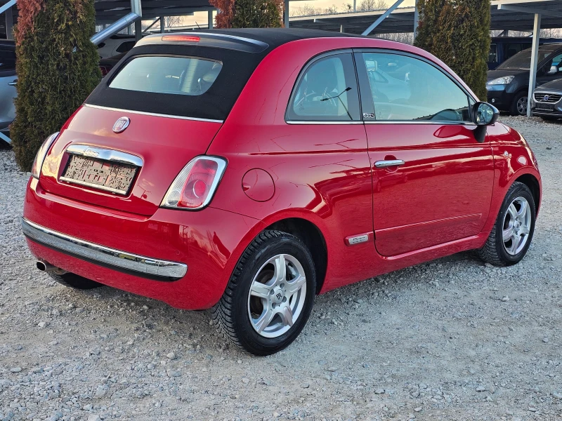 Fiat 500 1.2 БЕНЗИН ЕВРО 6b КЛИМАТРОНИК ! ! КАБРИО, снимка 5 - Автомобили и джипове - 48793868