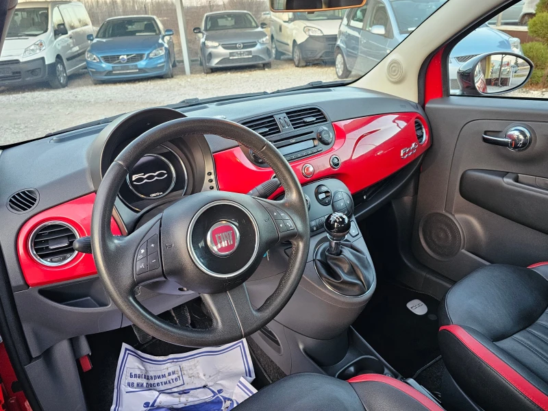 Fiat 500 1.2 БЕНЗИН ЕВРО 6b КЛИМАТРОНИК ! ! КАБРИО, снимка 9 - Автомобили и джипове - 48793868