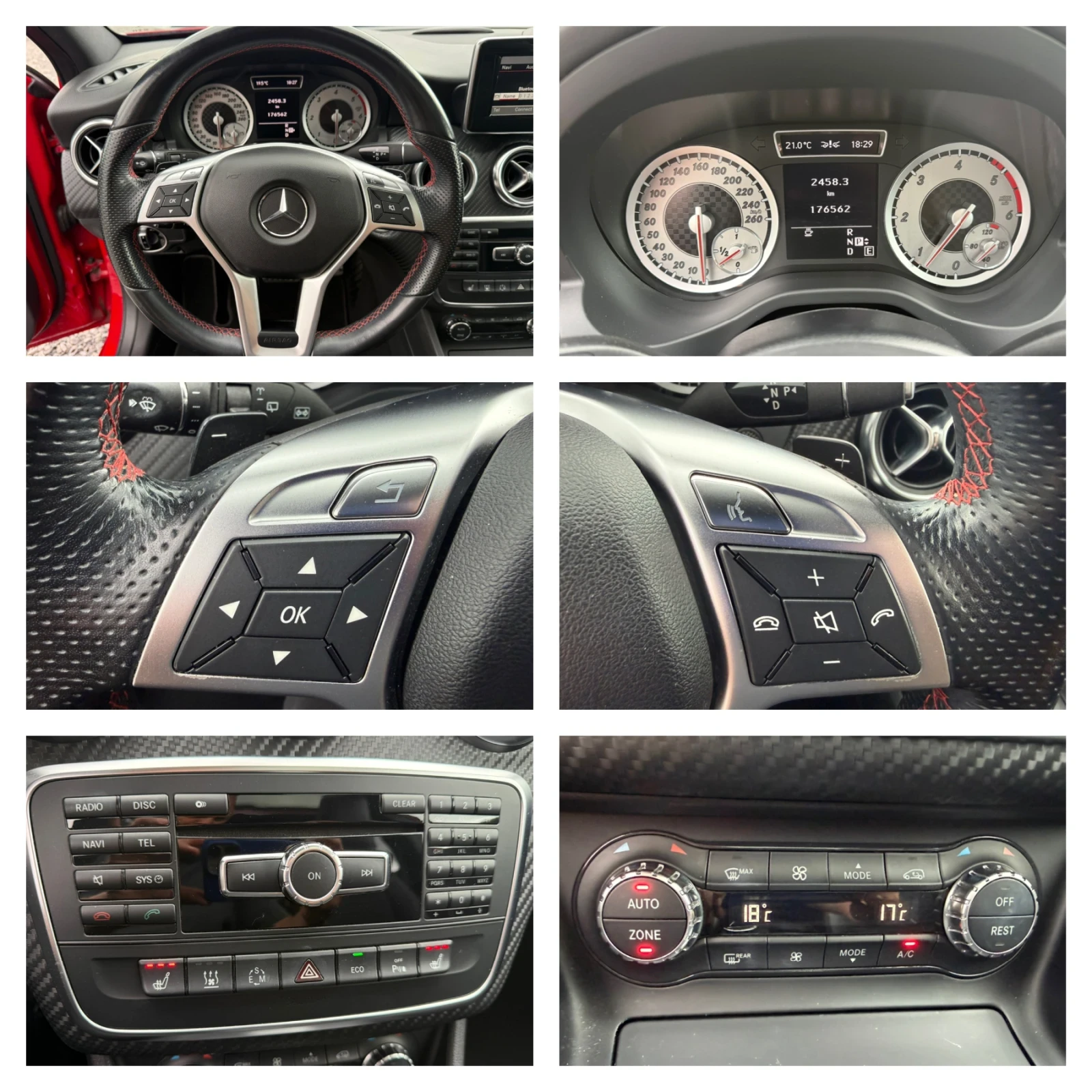 Mercedes-Benz A 220 CDI (170кс) AMG-Line/Панорама/Подгрев/Печка/EU6, снимка 14 - Автомобили и джипове - 54781705