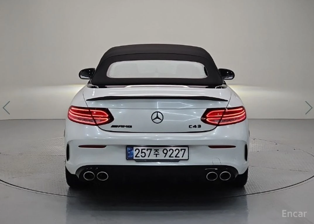Mercedes-Benz C 43 AMG 4MATIC Cabrio* BURMESTER* ХЕДЪП* ПОДГРЕВ* CARBON* , снимка 4 - Автомобили и джипове - 55523377