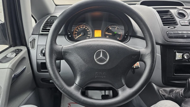 Mercedes-Benz Vito 111 MAXI 2.2CDi 6SP 9МЕСТА-ТОП СЪСТ-ИСТОРИЯ-ЛИЗИНГ, снимка 9 - Бусове и автобуси - 52399403