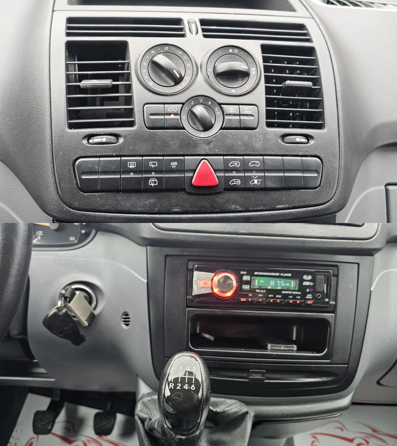 Mercedes-Benz Vito 111 MAXI 2.2CDi 6SP 9МЕСТА-ТОП СЪСТ-ИСТОРИЯ-ЛИЗИНГ, снимка 11 - Бусове и автобуси - 52399403