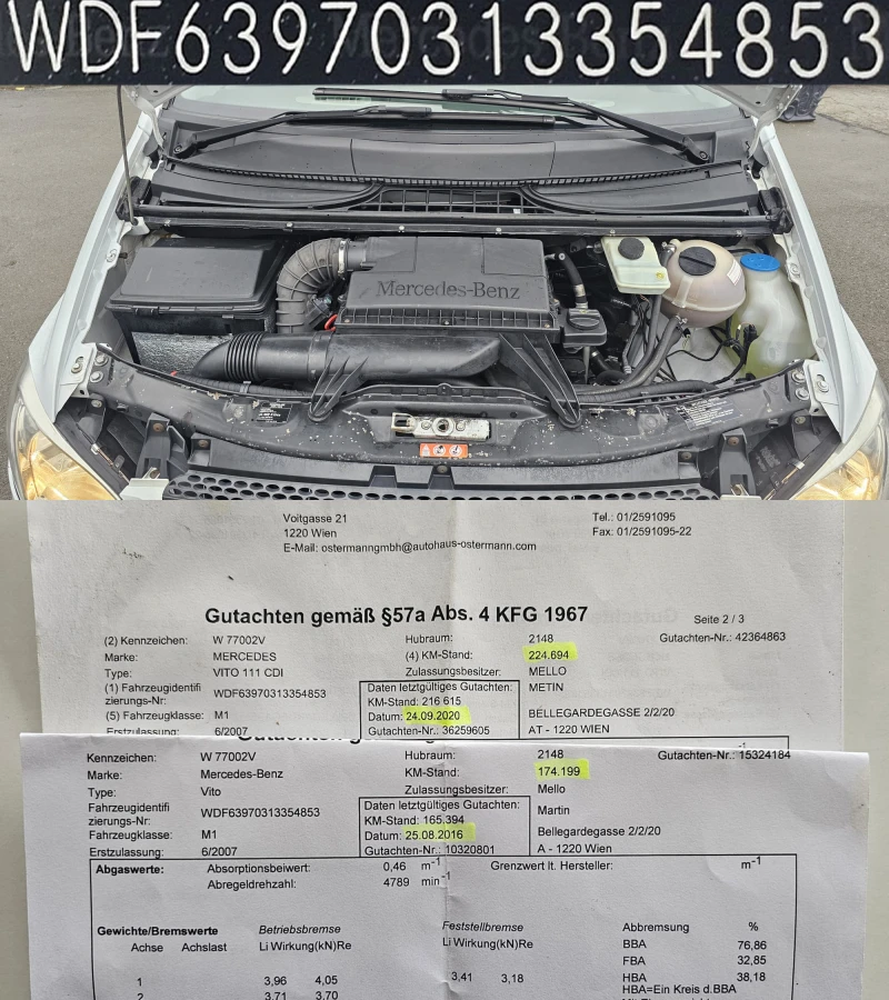 Mercedes-Benz Vito 111 MAXI 2.2CDi 6SP 9МЕСТА-ТОП СЪСТ-ИСТОРИЯ-ЛИЗИНГ, снимка 16 - Бусове и автобуси - 52399403