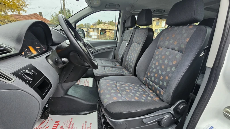 Mercedes-Benz Vito 111 MAXI 2.2CDi 6SP 9МЕСТА-ТОП СЪСТ-ИСТОРИЯ-ЛИЗИНГ, снимка 8 - Бусове и автобуси - 52399403