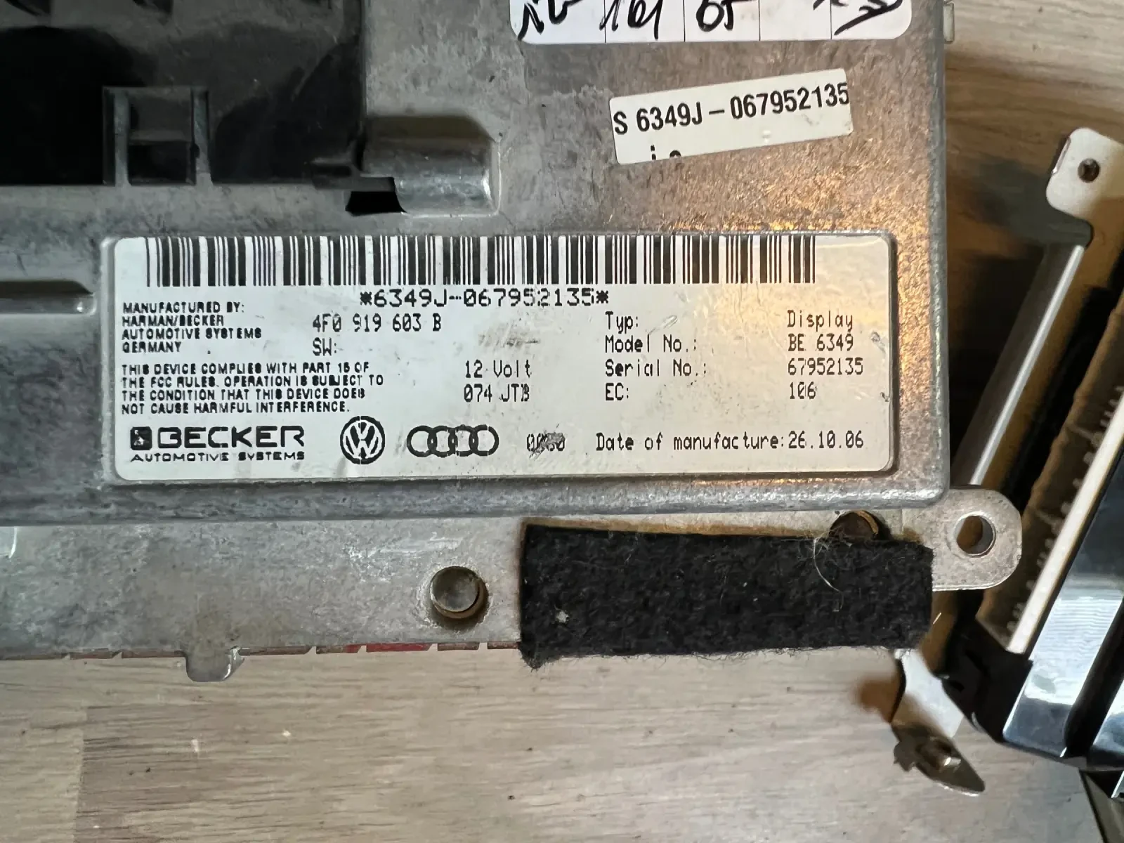 4F0919603B ������� ���������  Audi A6 C6 4F  4F0 919 603 B | Mobile.bg � ����������� 2