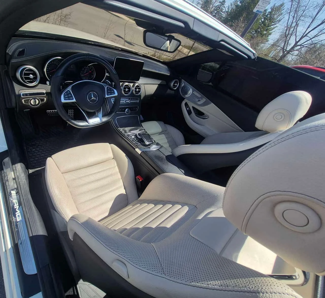 Mercedes-Benz C 43 AMG 4MATIC * ПОДГРЕВ * ОБДУХВАНЕ * BURMESTER * , снимка 9 - Автомобили и джипове - 54702722