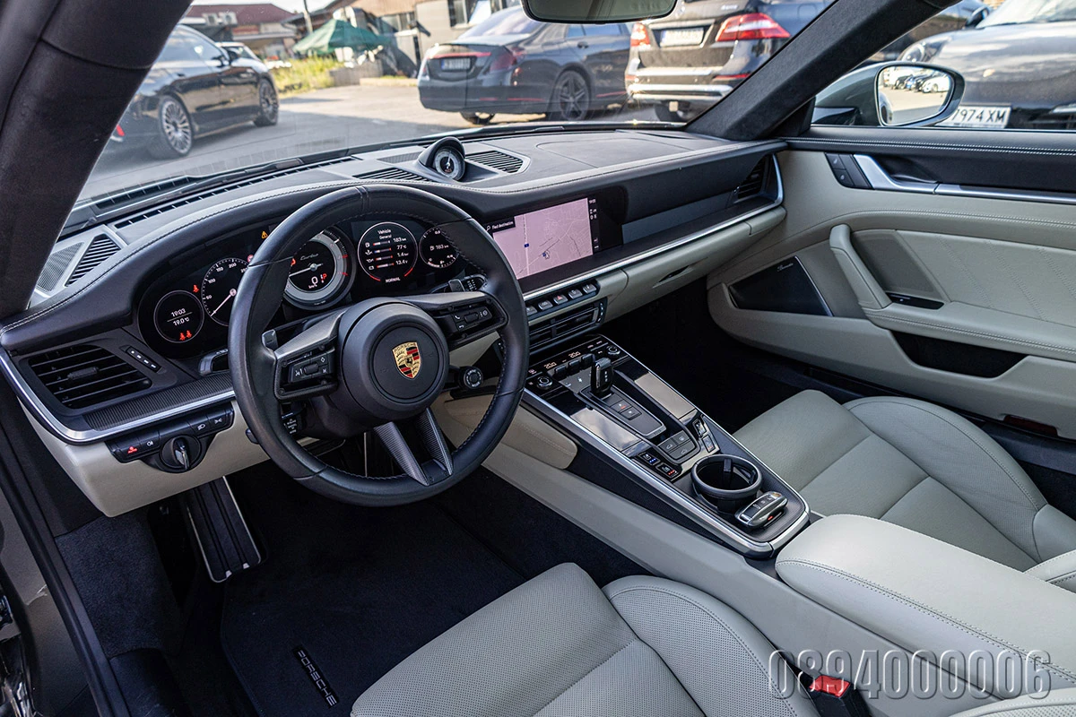Porsche 911 992 TURBO EXCL MANUFAKTUR 3xCARBON BURMEISTER PANO, снимка 9 - Автомобили и джипове - 54840106