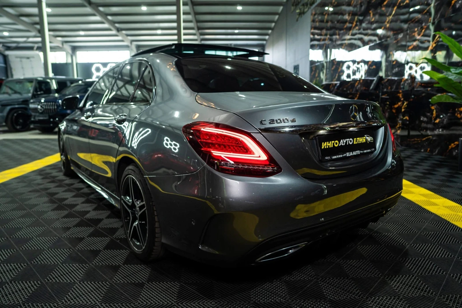 Mercedes-Benz C 200 D FULL AMG LINE LED NAVI ПАНО ЛИЗИНГ 100%, снимка 6 - Автомобили и джипове - 55232196