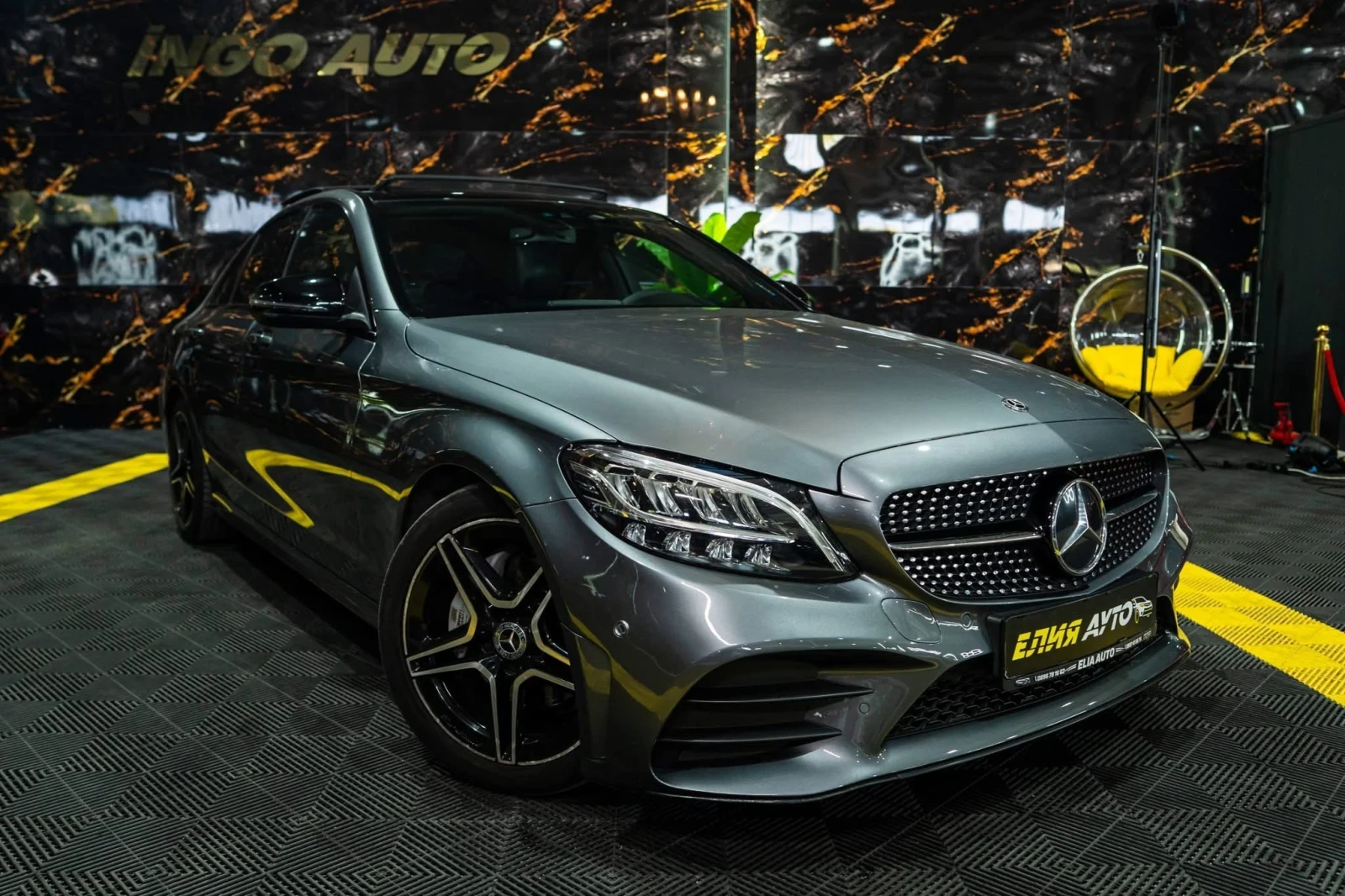 Mercedes-Benz C 200 D FULL AMG LINE LED NAVI ПАНО ЛИЗИНГ 100%