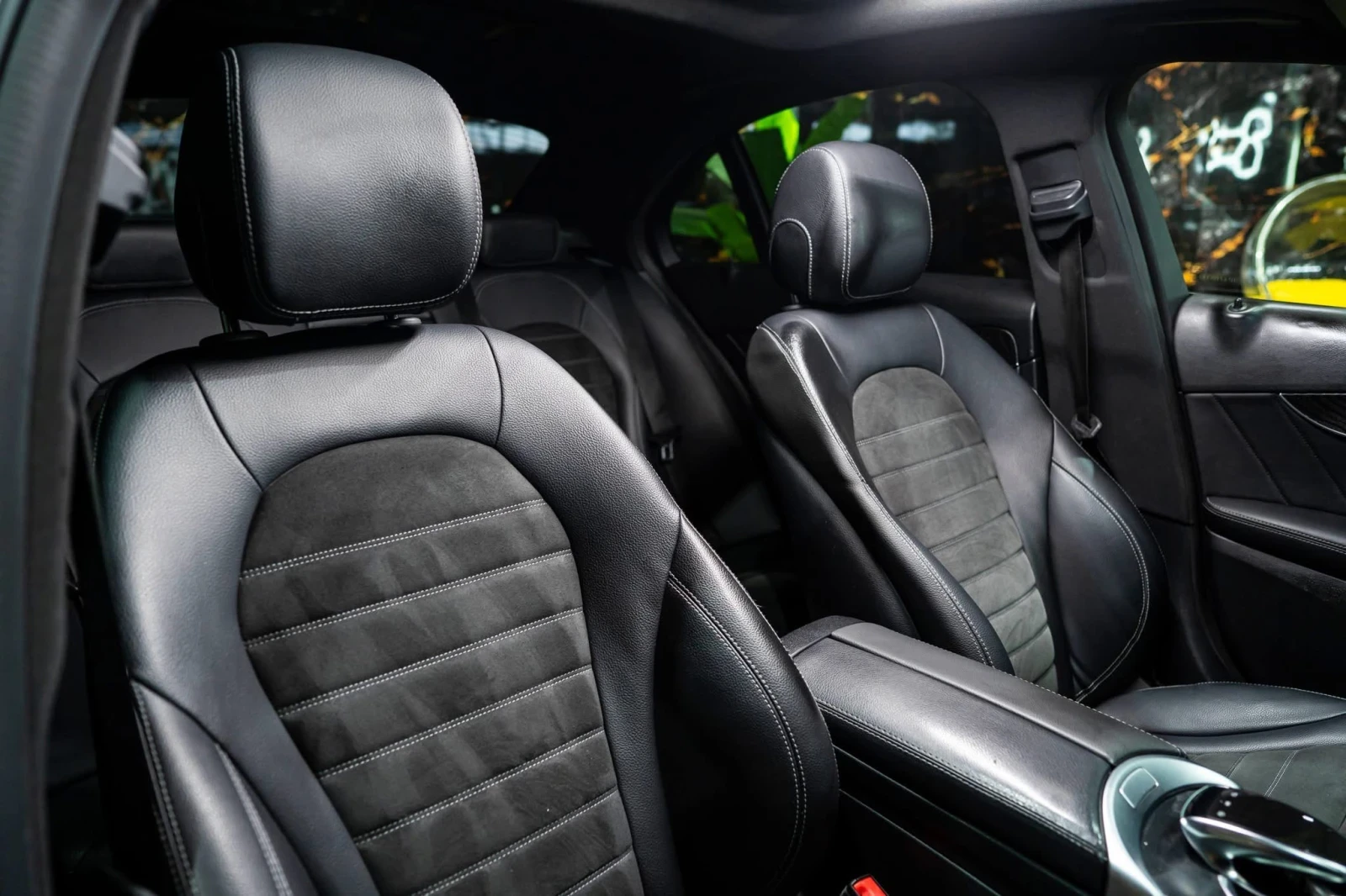 Mercedes-Benz C 200 D FULL AMG LINE LED NAVI ПАНО ЛИЗИНГ 100%, снимка 14 - Автомобили и джипове - 55232196