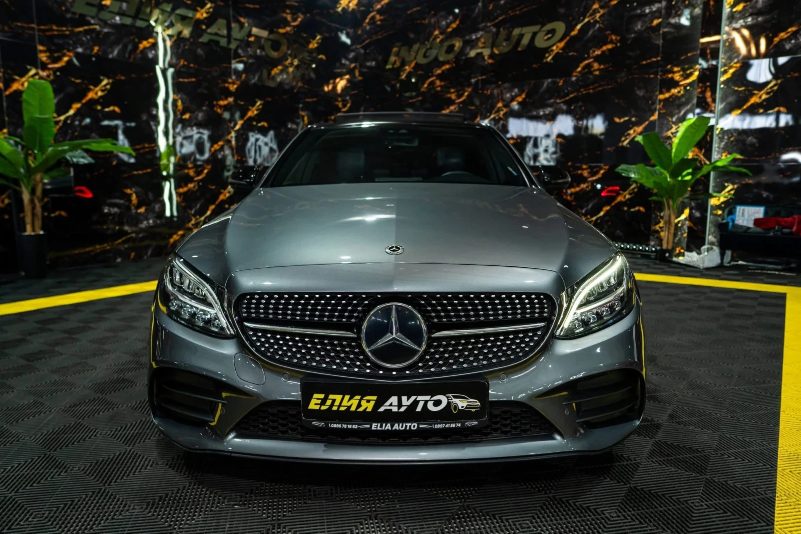 Mercedes-Benz C 200 D FULL AMG LINE LED NAVI ПАНО ЛИЗИНГ 100%, снимка 3 - Автомобили и джипове - 55232196