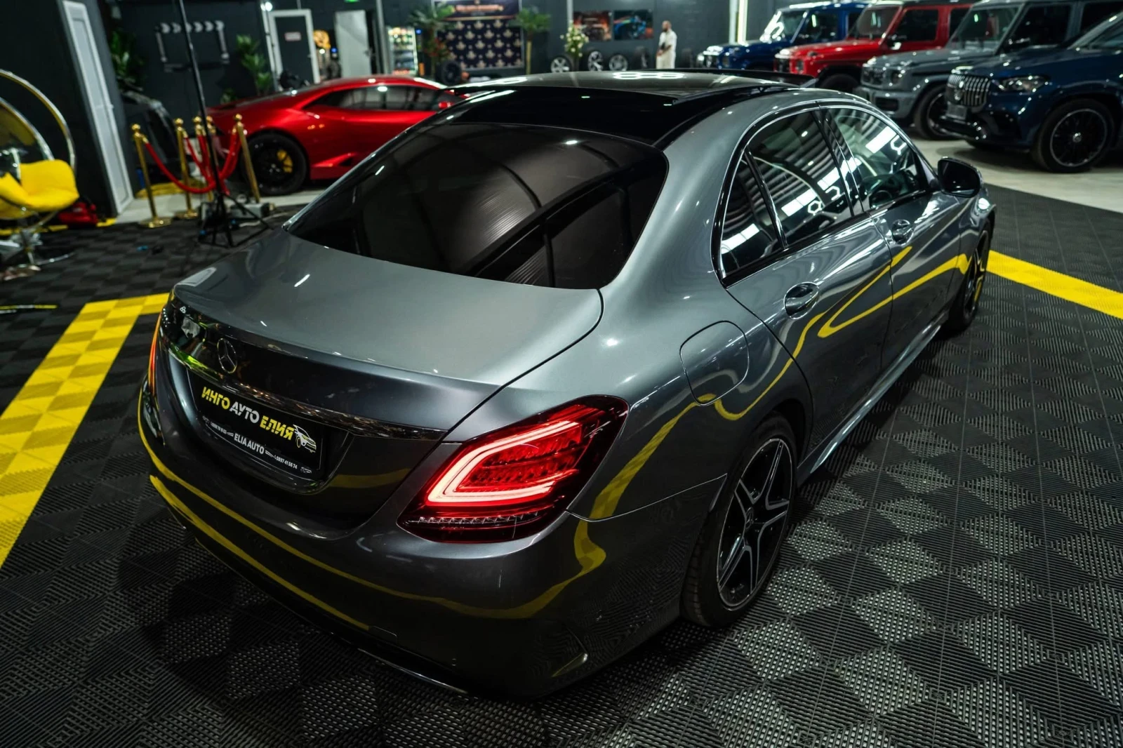 Mercedes-Benz C 200 D FULL AMG LINE LED NAVI ПАНО ЛИЗИНГ 100%, снимка 10 - Автомобили и джипове - 55232196
