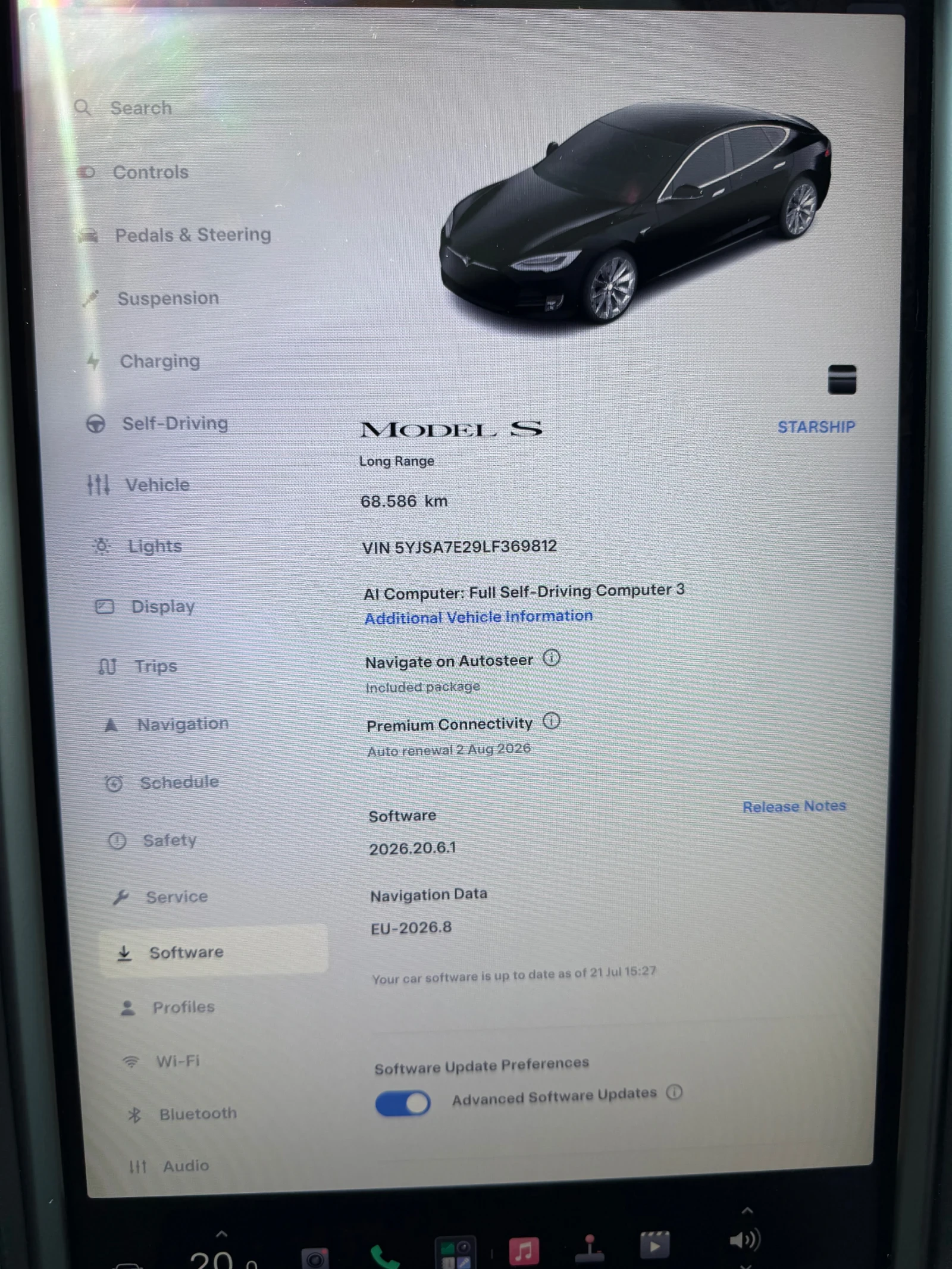 Tesla Model S Long Range Raven, снимка 15 - Автомобили и джипове - 55362771