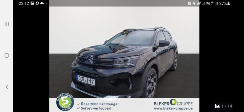 Citroen C5 Aircross, снимка 2 - Автомобили и джипове - 48576214