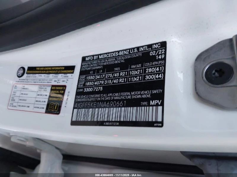 Mercedes-Benz GLS 450 3.0L I-6 DI, DOHC, VVT, TURBO, 362HP All Wheel, снимка 15 - Автомобили и джипове - 52886272