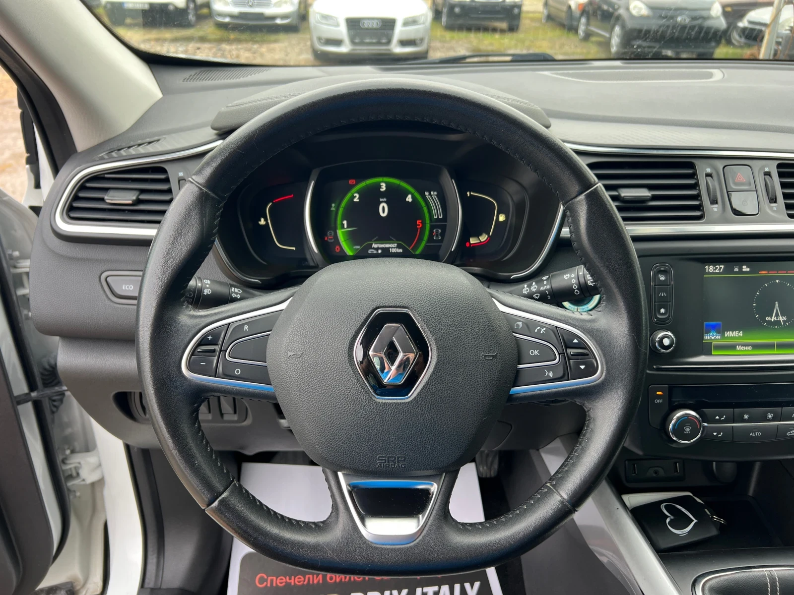 Renault Kadjar 1.5dCi-110к.с./EURO6/Камера/Blind-spot/Lane-assist, снимка 12 - Автомобили и джипове - 55045782