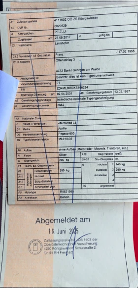 Aprilia Pegaso 650 35kw A2 УНИКАТ, снимка 9